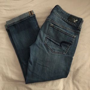 american eagle cropped jeans